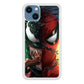 Venom Spiderman Half Face iPhone 15 Plus Case
