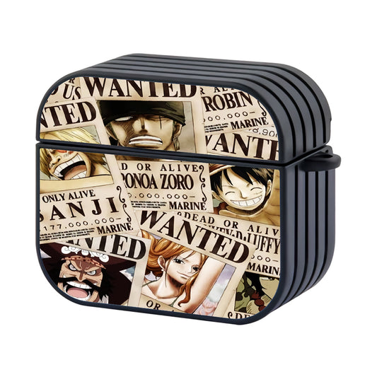 Wanted Poster One Piece Hard Plastic Case Cover For Apple Airpods 4 - Ezzystore