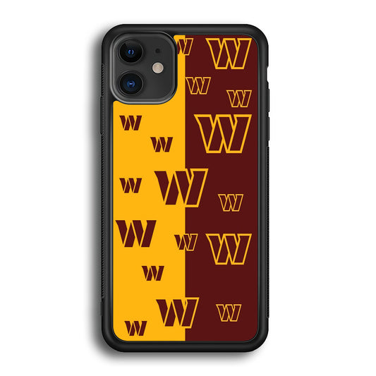 Washington Commanders Two Side Colours iPhone 12 Case