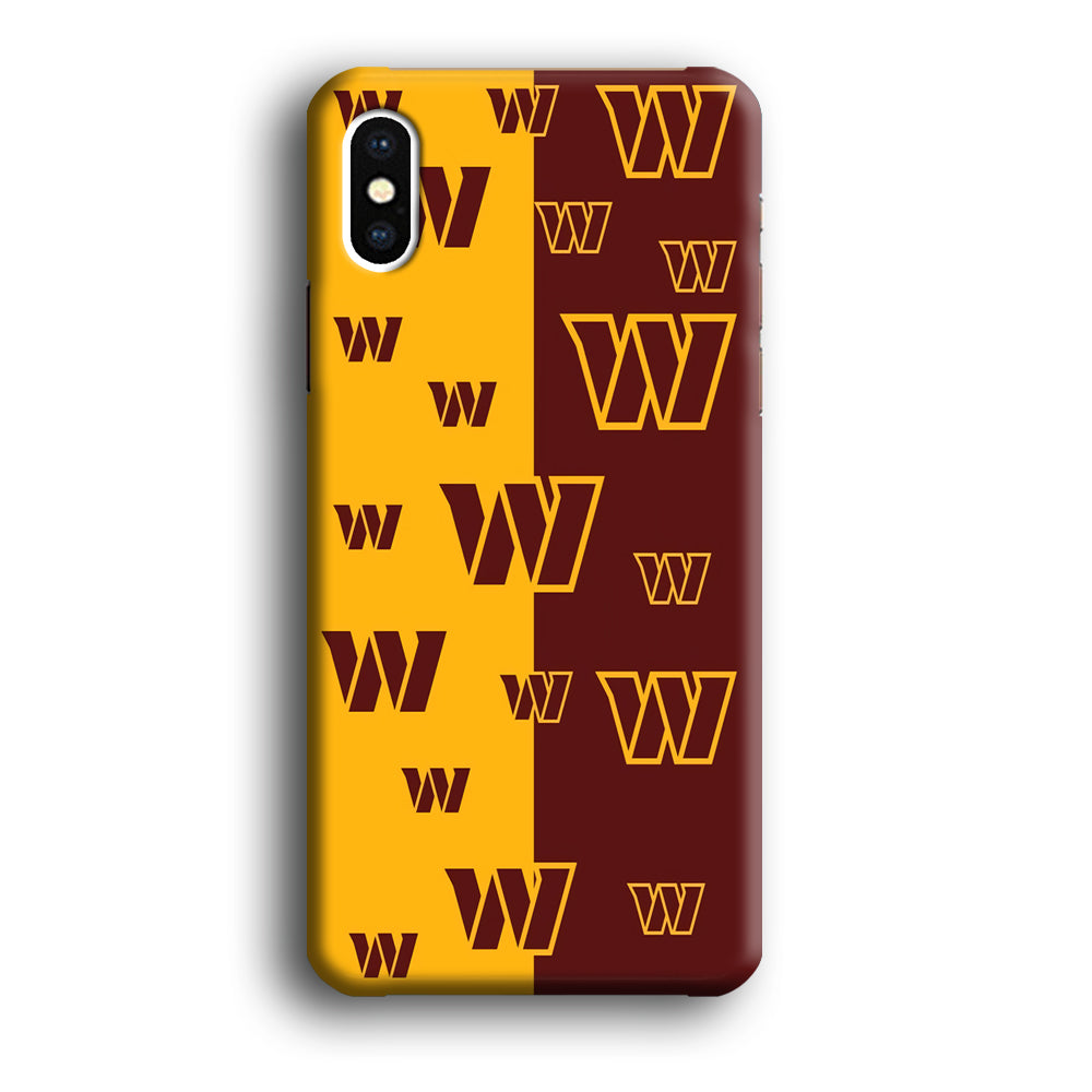 Washington Commanders Two Side Colours iPhone Xs Max Case