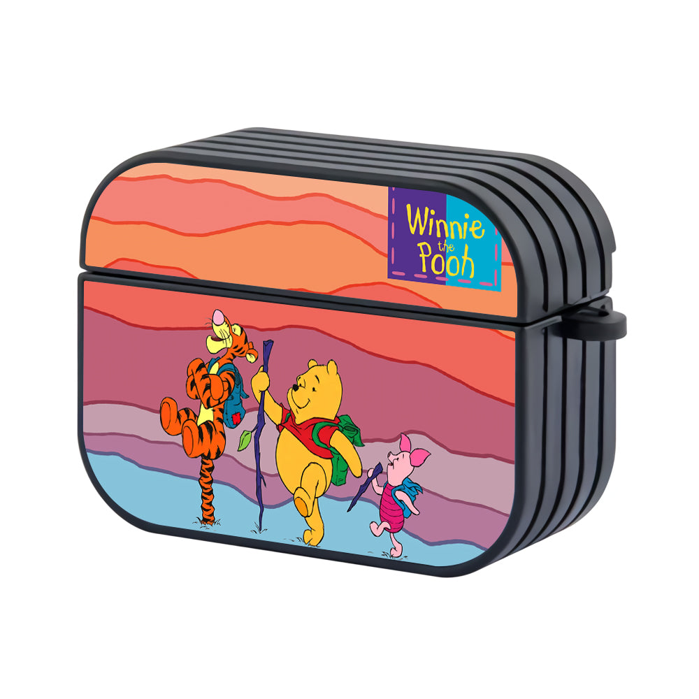 Winnie The Pooh Become Mountaineer Hard Plastic Case Cover For Apple Airpods Pro