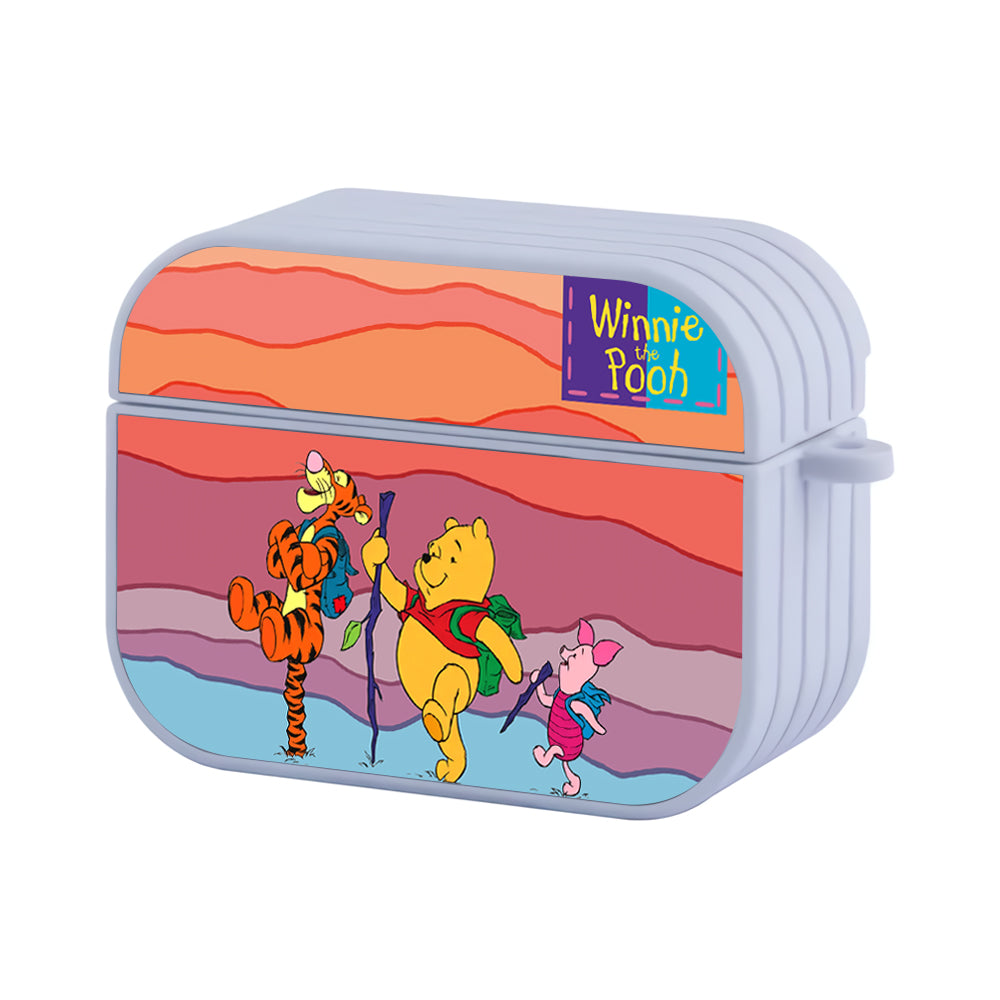 Winnie The Pooh Become Mountaineer Hard Plastic Case Cover For Apple Airpods Pro