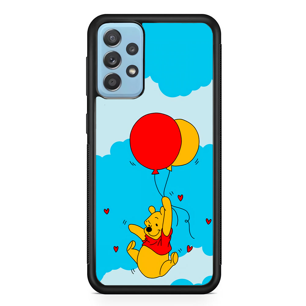 Winnie The Pooh Fly With The Balloons Samsung Galaxy A52 Case