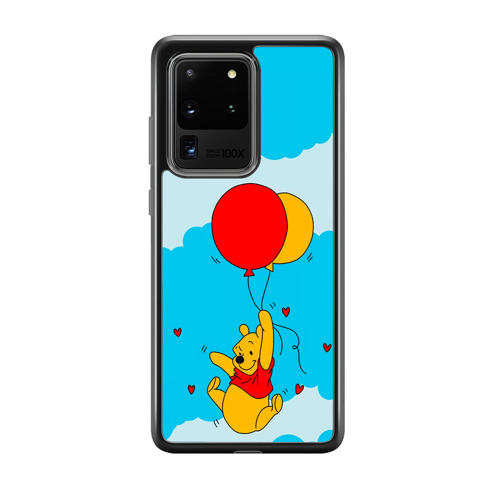 Winnie The Pooh Fly With The Balloons Samsung Galaxy S20 Ultra Case