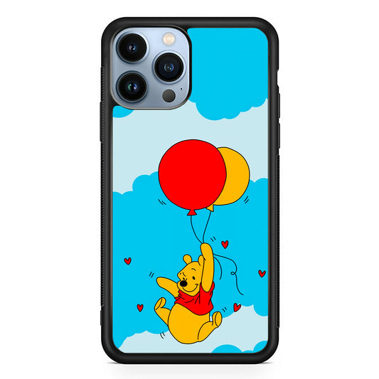 Winnie The Pooh Fly With The Balloons iPhone 14 Pro Case