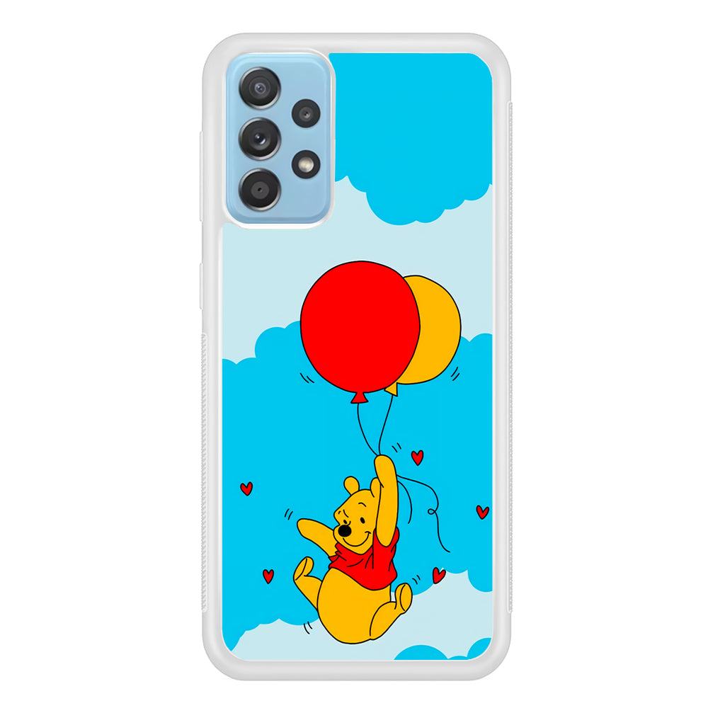 Winnie The Pooh Fly With The Balloons Samsung Galaxy A72 Case