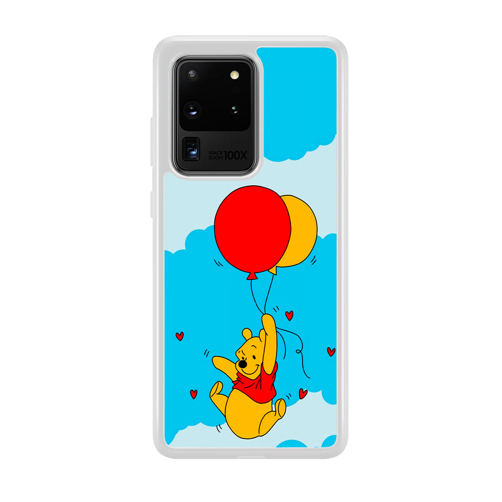 Winnie The Pooh Fly With The Balloons Samsung Galaxy S20 Ultra Case