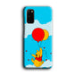 Winnie The Pooh Fly With The Balloons Samsung Galaxy S20 Case
