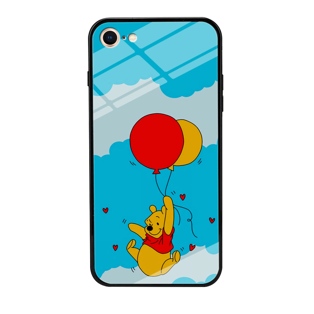 Winnie The Pooh Fly With The Balloons iPhone 8 Case