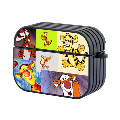 Winnie The Pooh Tigger Collage Aesthetic Character Hard Plastic Case Cover For Apple Airpods Pro