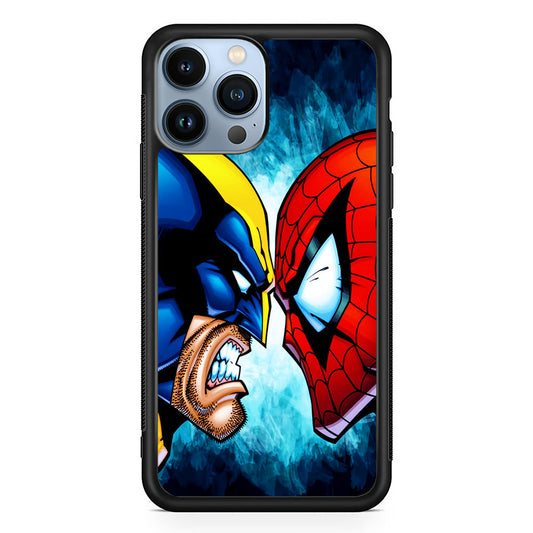 Wolverine X Spiderman iPhone 14 Pro Case