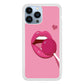 Woman Lip And Lolipop Pink iPhone 14 Pro Case