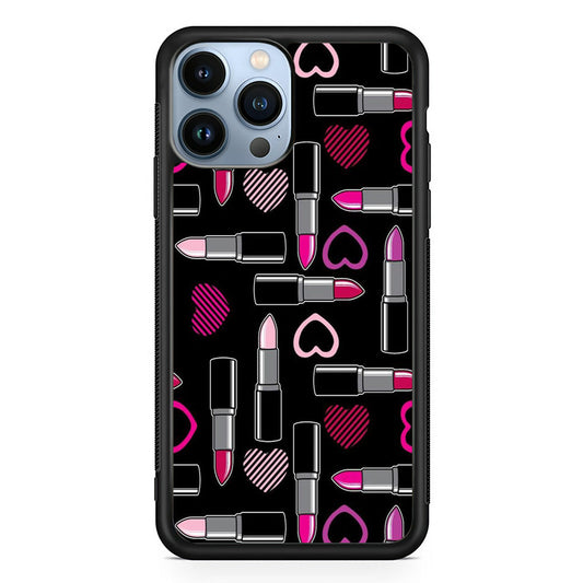 Woman Make Up Lipstick Love iPhone 14 Pro Case