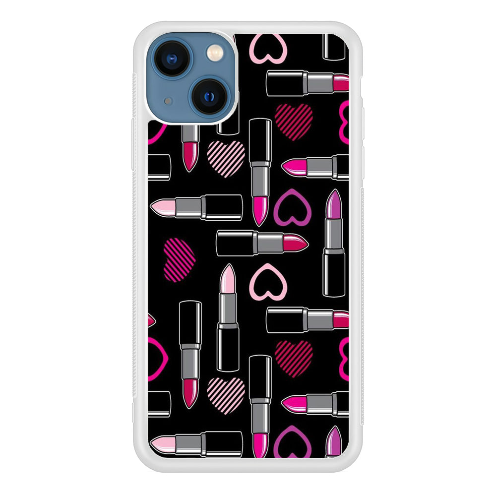 Woman Make Up Lipstick Love iPhone 15 Plus Case