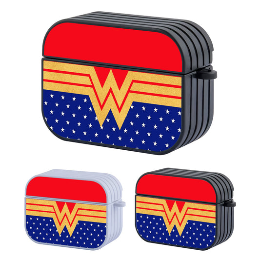 Wonder Woman Logo Suit Hard Plastic Case Cover For Apple Airpods Pro