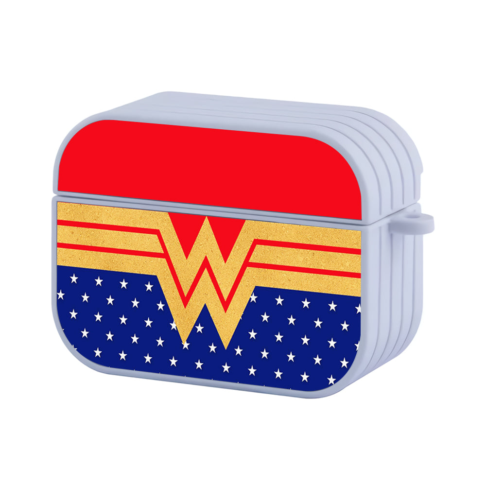 Wonder Woman Logo Suit Hard Plastic Case Cover For Apple Airpods Pro