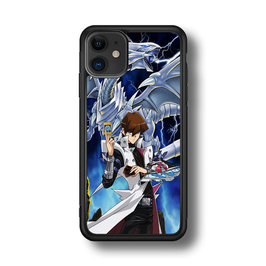 Yu Gi Oh Seto kaiba With Blue Eyes White Dragon iPhone 11 Case