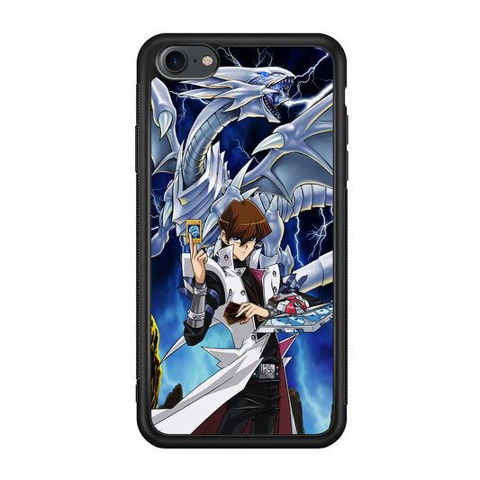 Yu Gi Oh Seto kaiba With Blue Eyes White Dragon iPhone 8 Case
