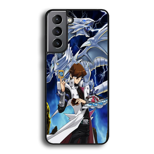 Yu Gi Oh Seto kaiba With Blue Eyes White Dragon Samsung Galaxy A16 Case - Ezzystore