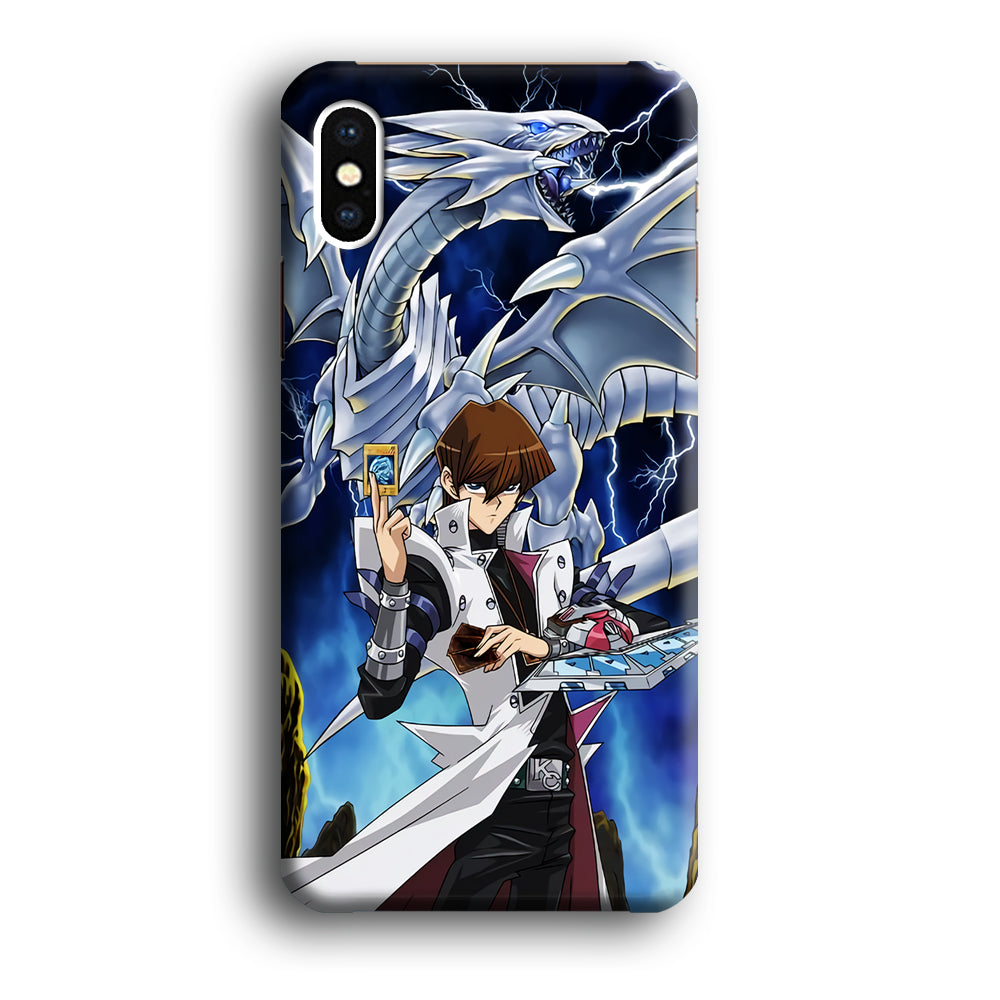 Yu Gi Oh Seto kaiba With Blue Eyes White Dragon iPhone Xs Max Case