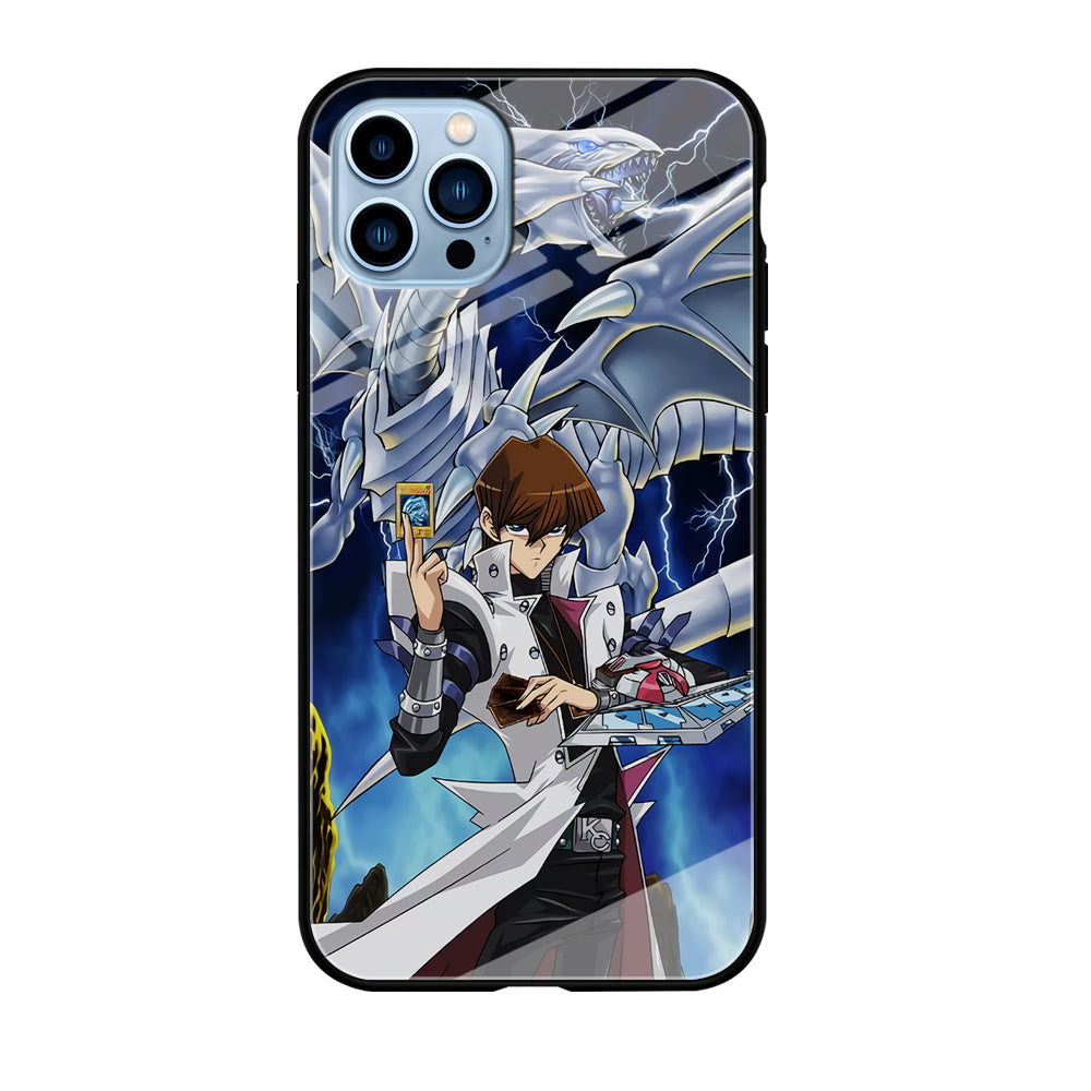 Yu Gi Oh Seto kaiba With Blue Eyes White Dragon iPhone 12 Pro Case