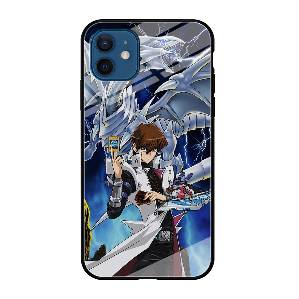 Yu Gi Oh Seto kaiba With Blue Eyes White Dragon iPhone 12 Case