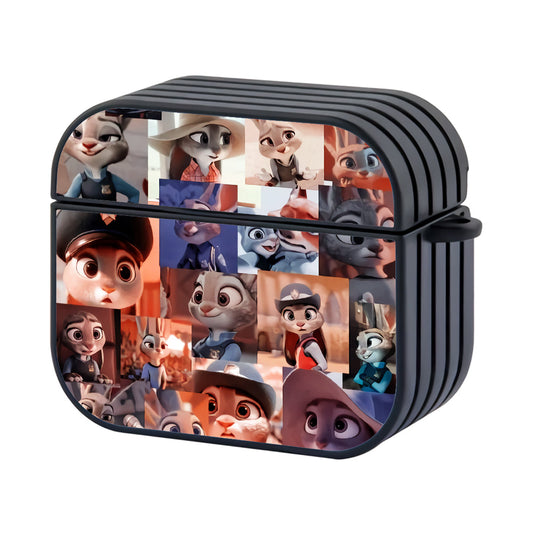 Zootopia Judy Hopps Collage Moment Hard Plastic Case Cover For Apple Airpods 4 - Ezzystore