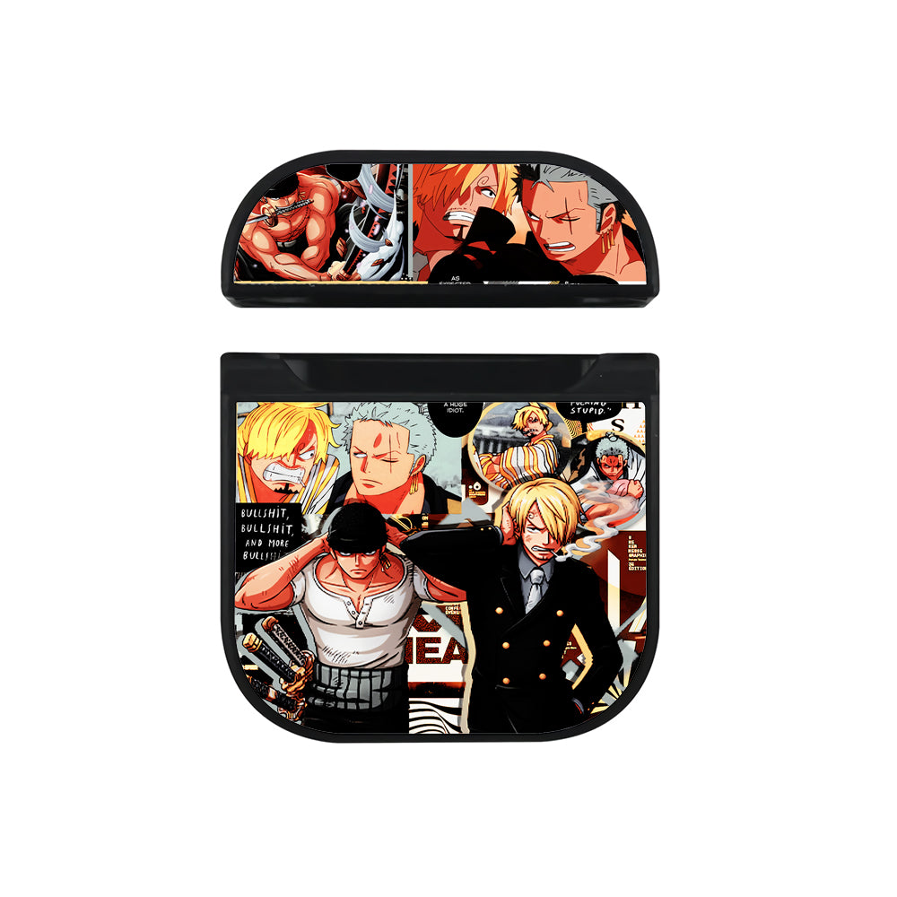 Zoro Sanji One Piece Comic Hard Plastic Case Cover For Apple Airpods