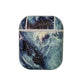Marble And Light Line PU Leather Protective Case Cover For Apple Airpods