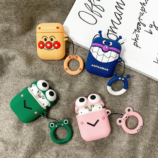 Keroppi And Anpanman Silicone Protective Case Cover For Apple Airpods