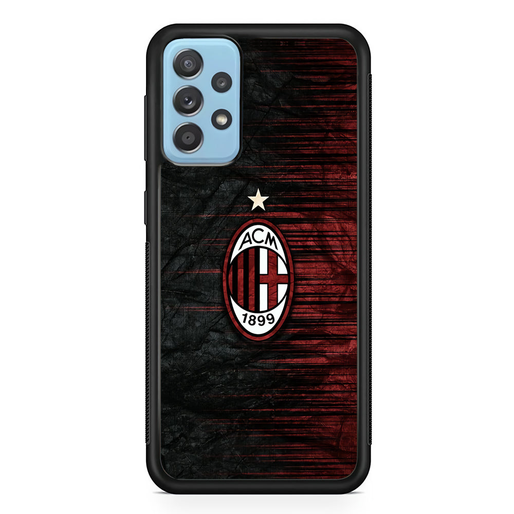 AC Milan Abstract Pattern Samsung Galaxy A72 Case