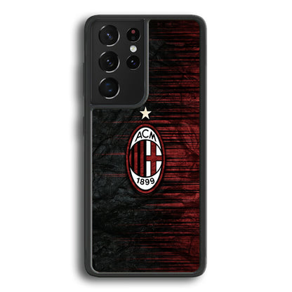 AC Milan Abstract Pattern Samsung Galaxy S21 Ultra Case