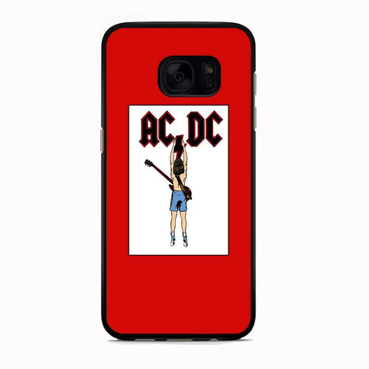 AC DC Logo In Frame Samsung Galaxy S7 Case - ezzyst
