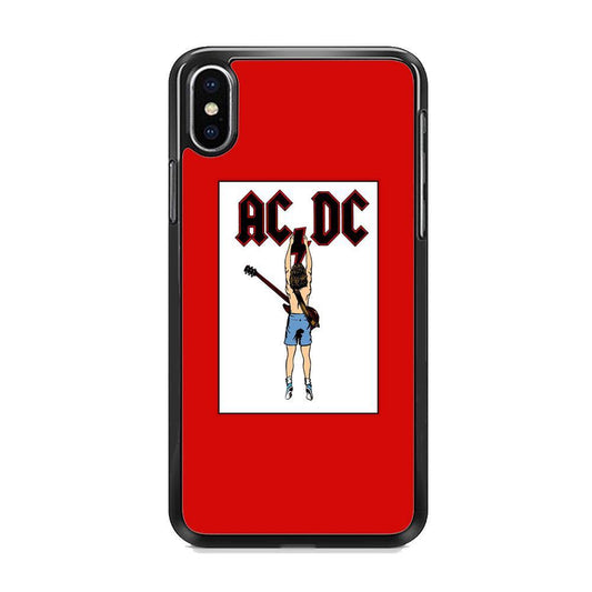 AC DC Logo In Frame iPhone X Case - ezzyst