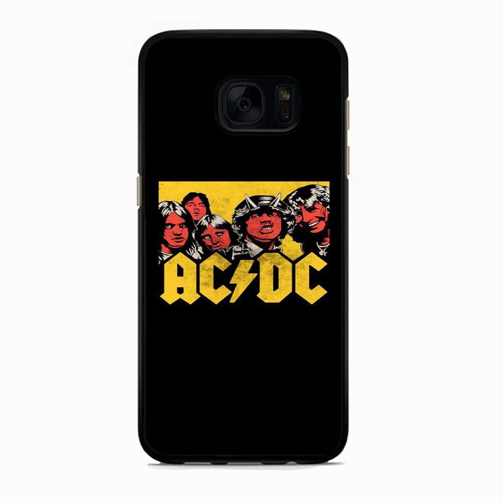 AC DC Player Cartoon Logo Samsung Galaxy S7 Edge Case - ezzyst
