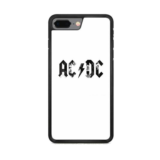 AC DC White Picture Logo iPhone 7 Plus Case - ezzyst