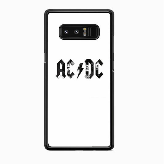 AC DC White Picture Logo Samsung Galaxy Note 8 Case - ezzyst