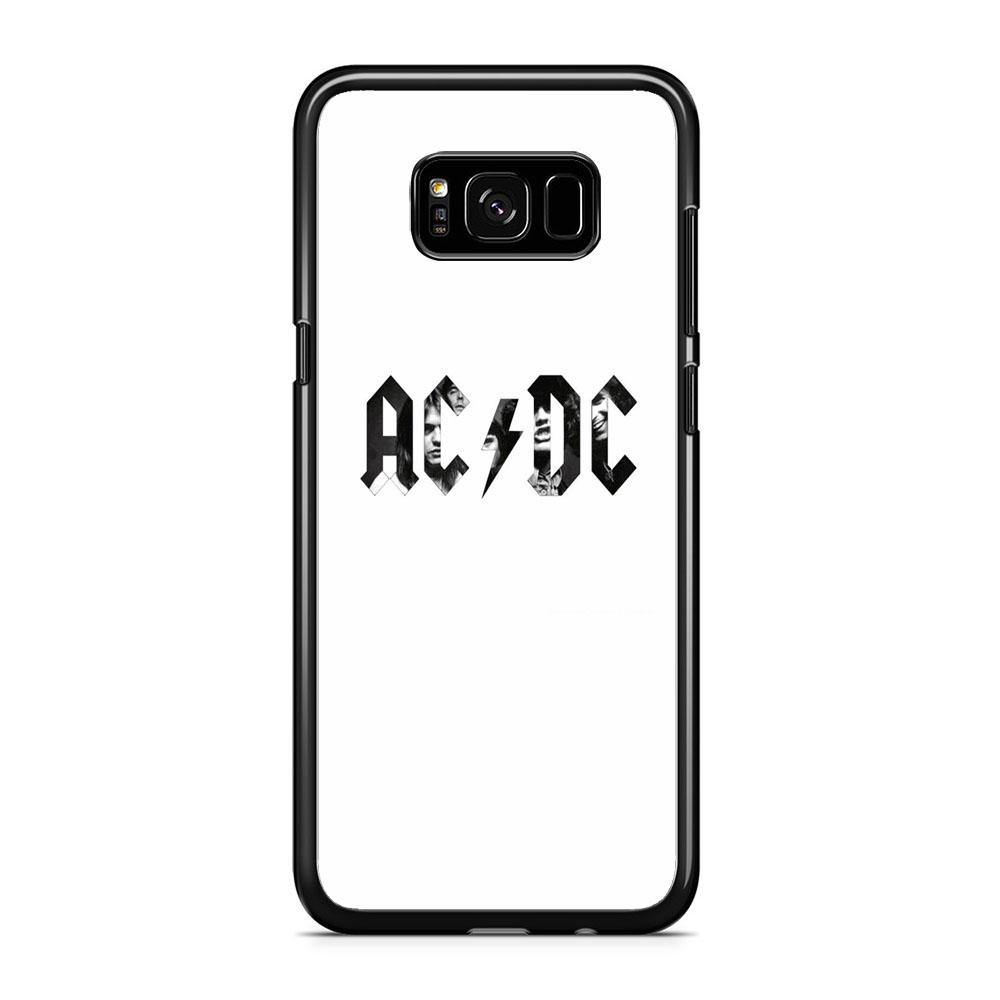 AC DC White Picture Logo Samsung Galaxy S8 Case - ezzyst
