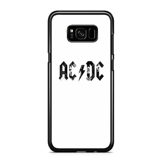 AC DC White Picture Logo Samsung Galaxy S8 Case - ezzyst