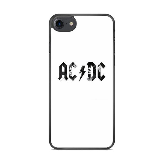 AC DC White Picture Logo iPhone 8 Case - ezzyst
