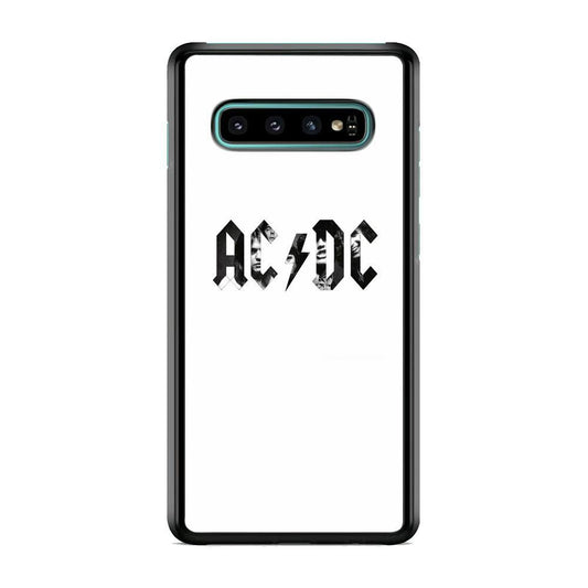 AC DC White Picture Logo Samsung Galaxy S10 Plus Case - ezzyst