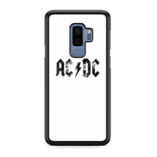 AC DC White Picture Logo Samsung Galaxy S9 Plus Case - ezzyst