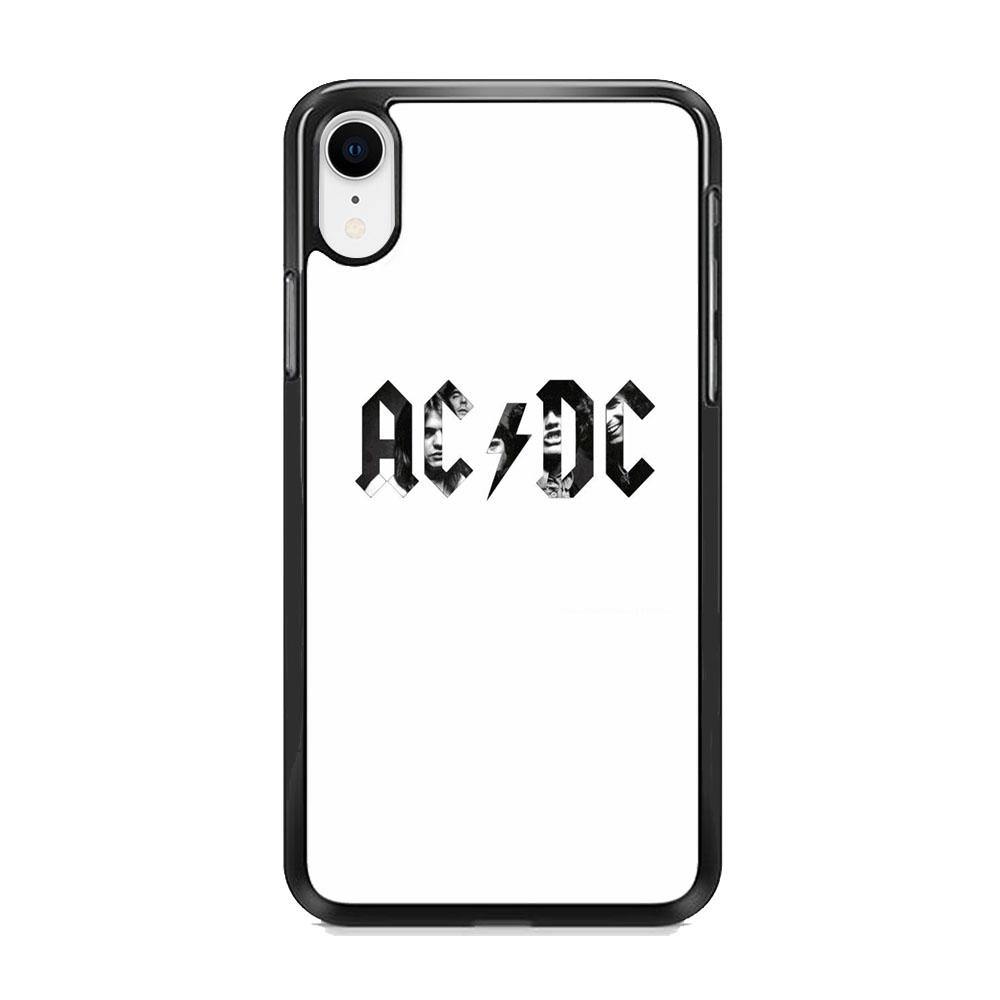 AC DC White Picture Logo iPhone XR Case - ezzyst
