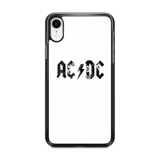 AC DC White Picture Logo iPhone XR Case - ezzyst
