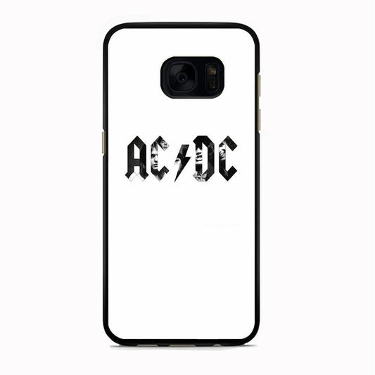AC DC White Picture Logo Samsung Galaxy S7 Edge Case - ezzyst