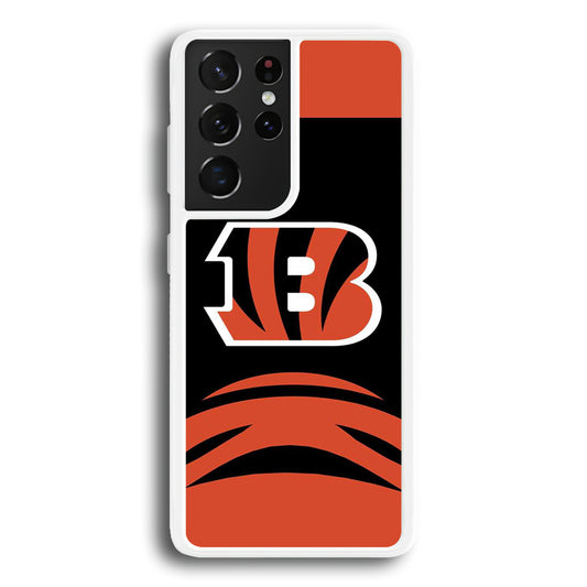 AFC Cincinnati Bengals Black Orange Samsung Galaxy S21 Ultra Case