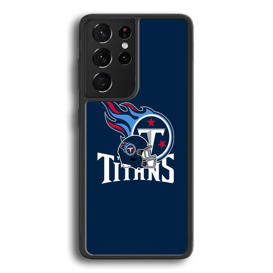 AFC Tennessee Titans Logo Helmet Samsung Galaxy S21 Ultra Case - Ezzystore