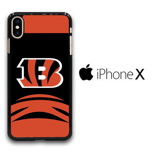 AFC Cincinnati Bengals Black Orange iPhone X Case