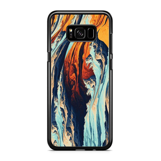 Abstract Navy Red Colour Gradation Samsung Galaxy S8 Plus Case - ezzyst