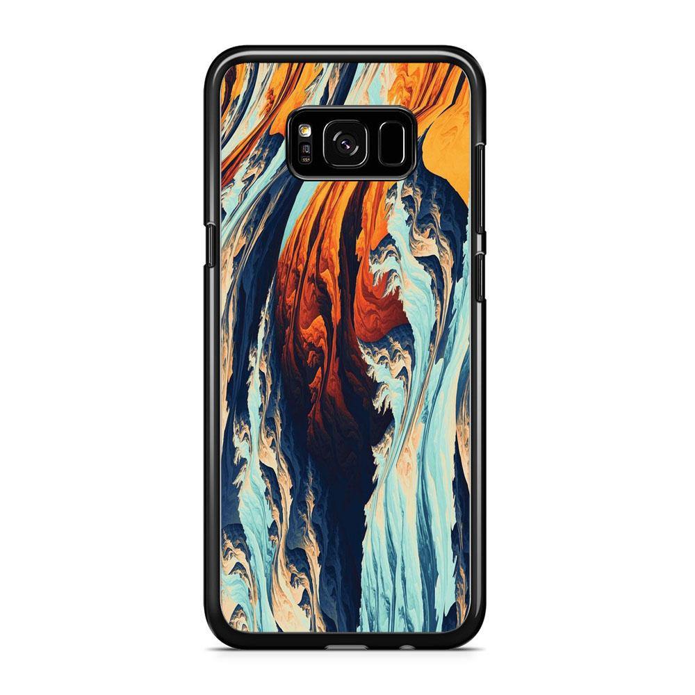 Abstract Navy Red Colour Gradation Samsung Galaxy S8 Plus Case - ezzyst